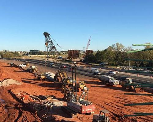 I-235 Broadway Extension Corridoe Widening and I-44 Exchange under construction