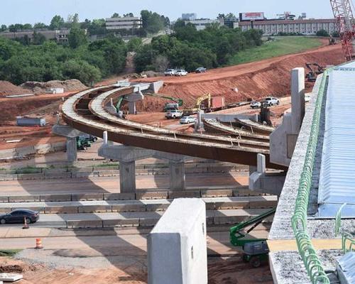 I-235 Broadway Extension Corridoe Widening and I-44 Exchange under construction